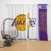 Los Angeles Lakers NBA Basketball Bedroom Window Curtain