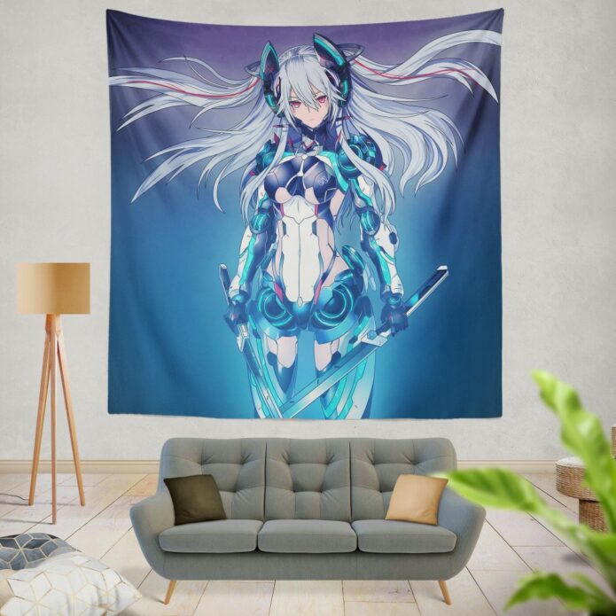 Mecha Girl Cute Anime Wall Hanging Tapestry
