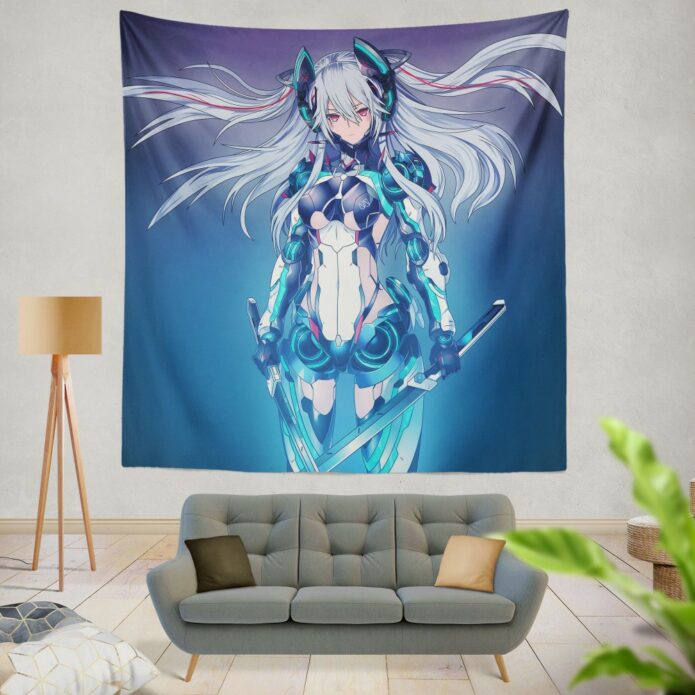 Mecha Girl Cute Anime Wall Hanging Tapestry