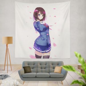 Megumi Kato Anime Girl Wall Hanging Tapestry