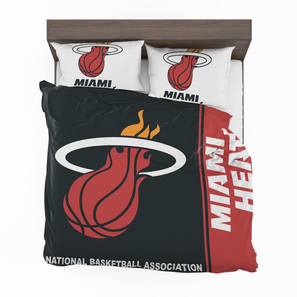 Miami Heat Nba Basketball Bedding Set, Miami Heat Twin Bedding