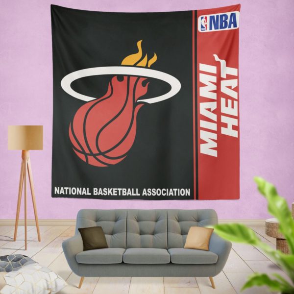 Miami Heat NBA Basketball Bedroom Wall Hanging Tapestry