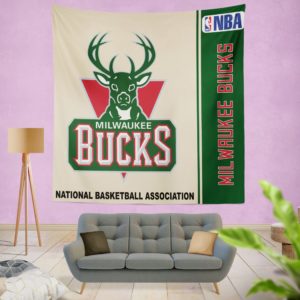 Milwaukee Bucks NBA Basketball Bedroom Wall Hanging Tapestry