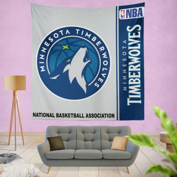 Minnesota Timberwolves NBA Basketball Bedroom Wall Hanging Tapestry