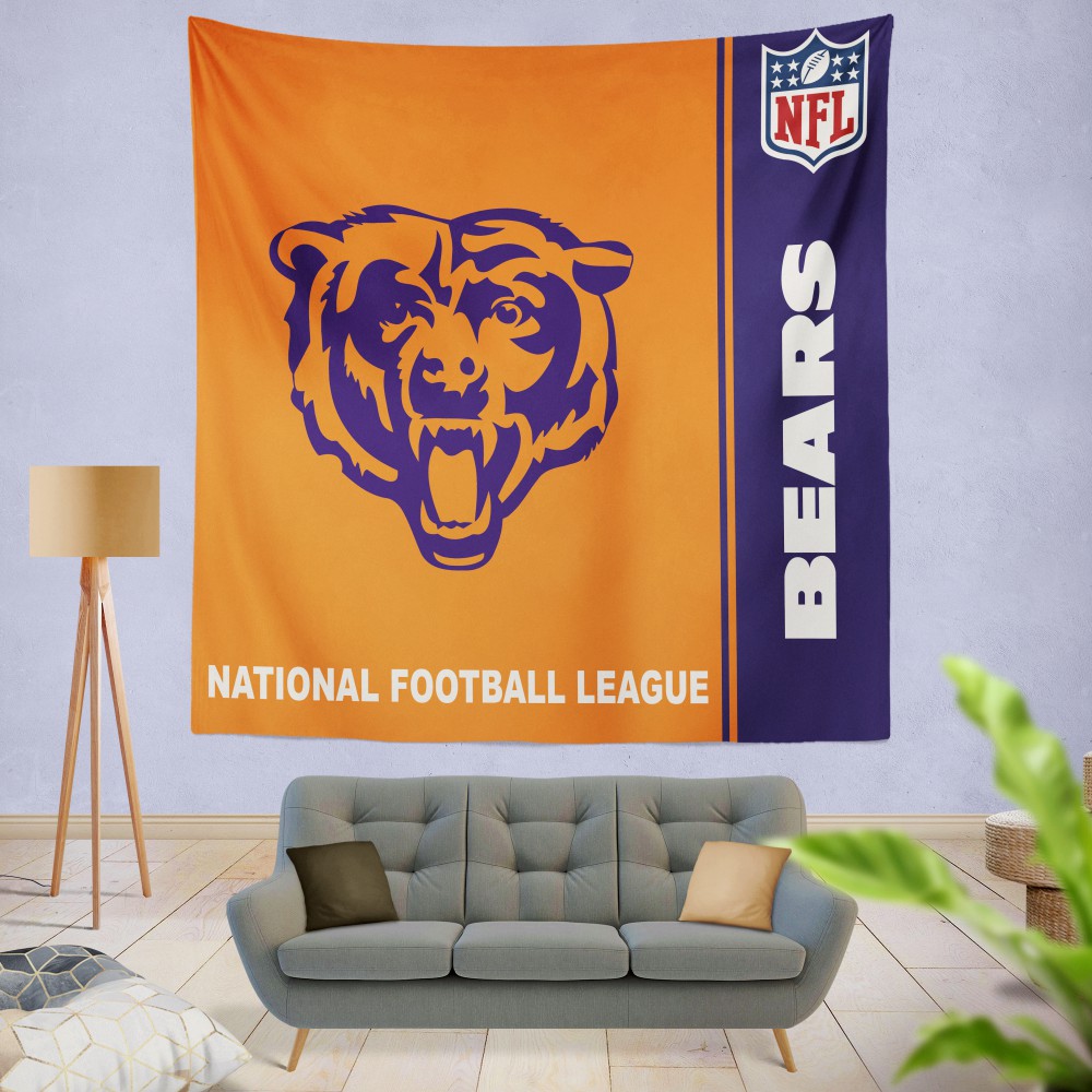 Nfl Chicago Bears Wall Hanging Tapestry Ebeddingsets