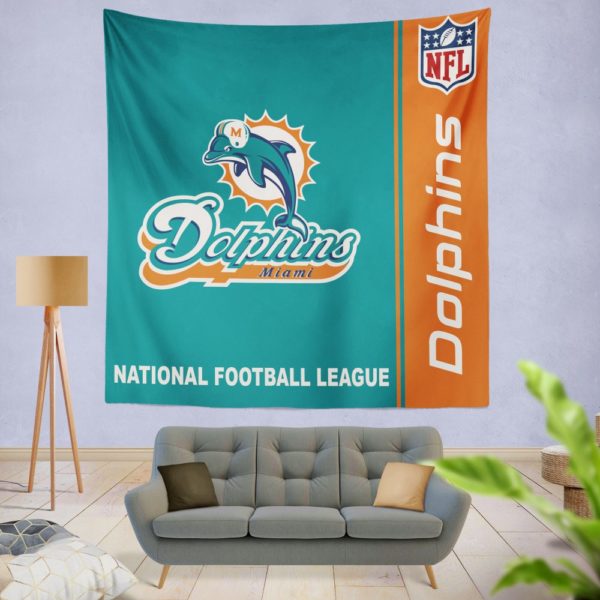 NFL Miami Dolphins Wall Hanging Tapestry