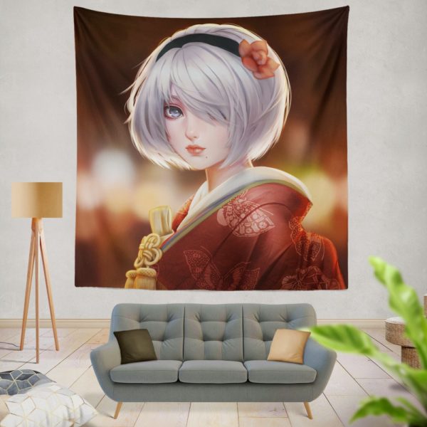 Nier Automata Japanese Costume Anime Wall Hanging Tapestry