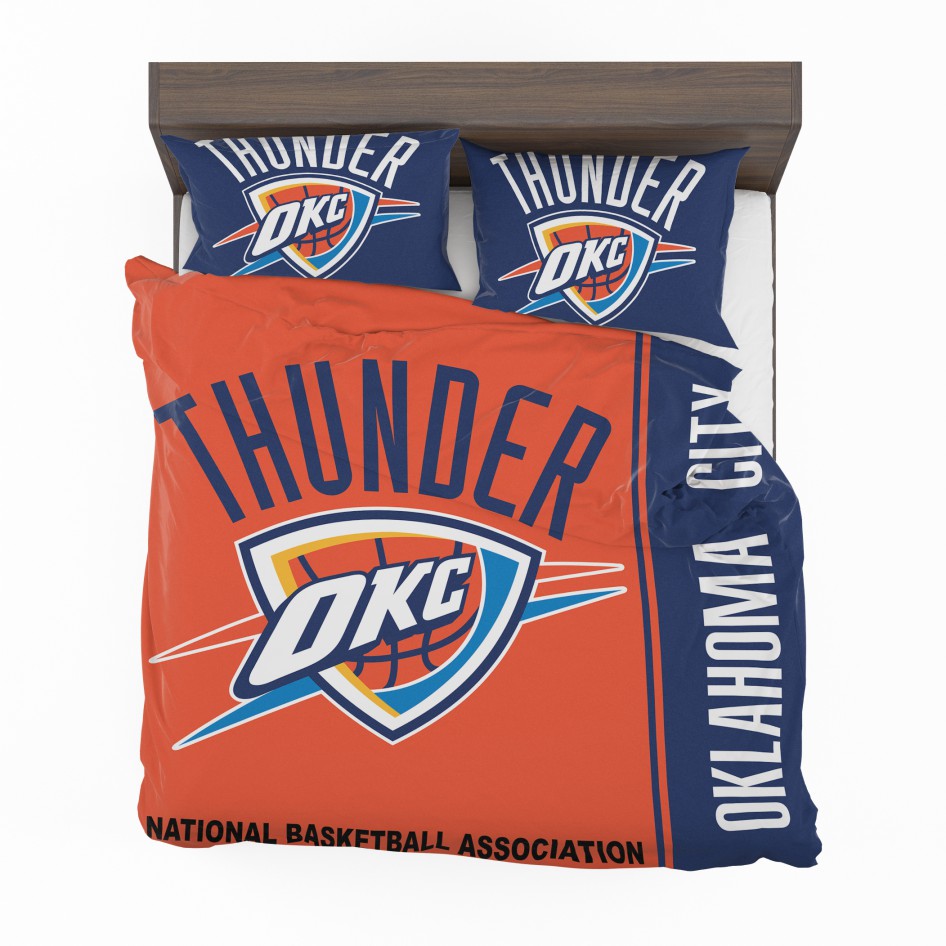 Thunder Nba Basketball Bedding Set, Oklahoma City Thunder Bedding Twin