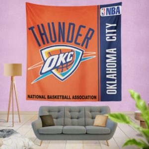 Oklahoma City Thunder NBA Basketball Bedroom Wall Hanging Tapestry