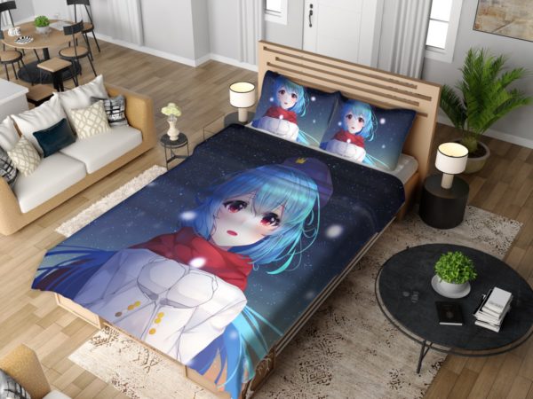 Original Anime Girl Cute Anime Bedding Set 4