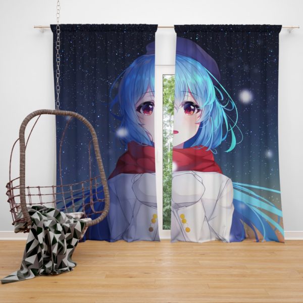 Original Anime Girl Cute Anime Bedroom Window Curtain