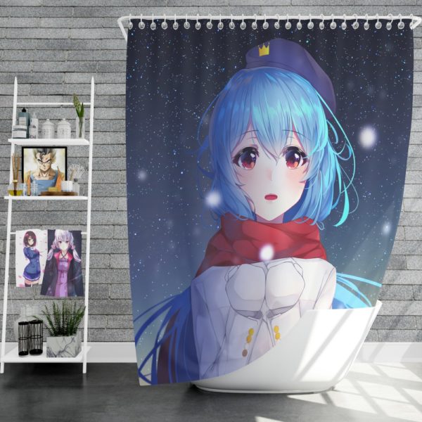 Original Anime Girl Cute Anime Shower Curtain