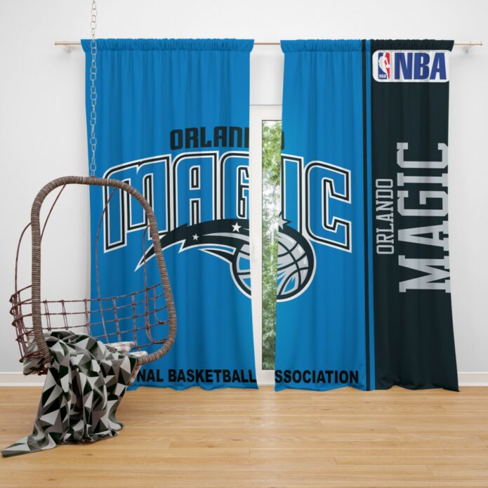 Orlando Magic NBA Basketball Bedroom Window Curtain