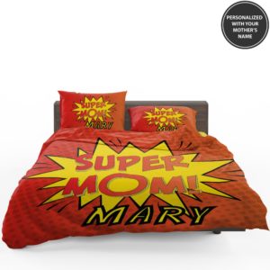 Personalized The Super Mom Custom Bedding Set 1