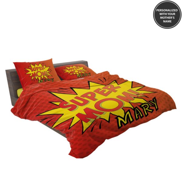 Personalized The Super Mom Custom Bedding Set 3