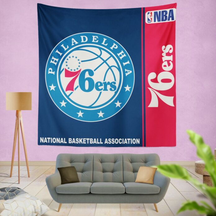 Philadelphia 76ers NBA Basketball Bedroom Wall Hanging Tapestry
