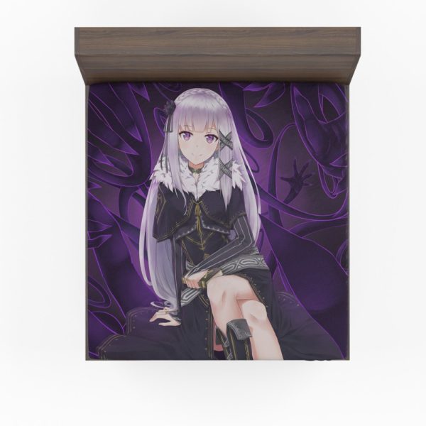 Re Zero Emilia Anime Fitted Sheet