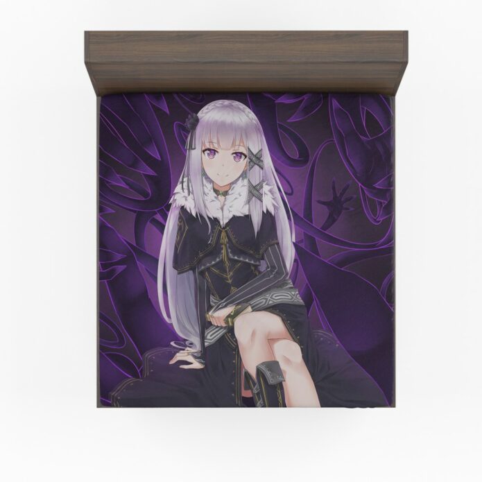 Re Zero Emilia Anime Fitted Sheet