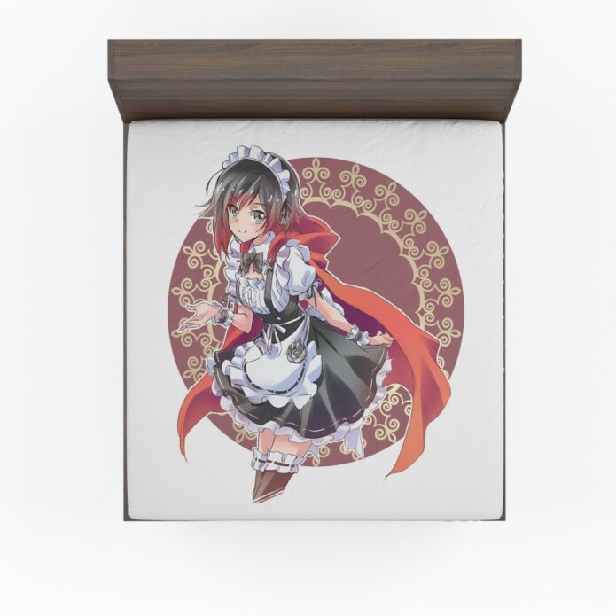 Ruby Rose Anime Girl Rwby Cute Anime Fitted Sheet