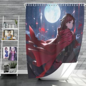 Rwby Eshi Full Moon Shower Curtain