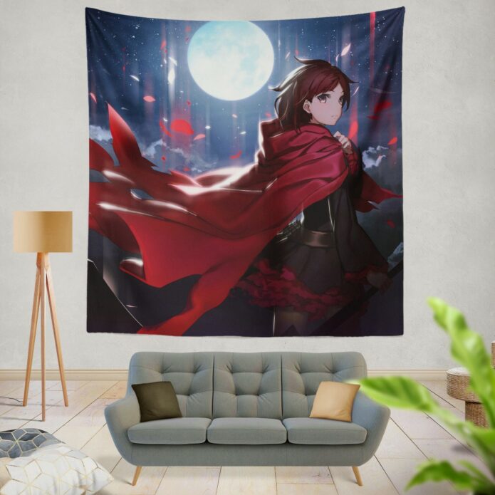 Rwby Eshi Full Moon Wall Hanging Tapestry