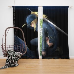 Saber Fate Grand Order Japanese Anime Bedroom Window Curtain