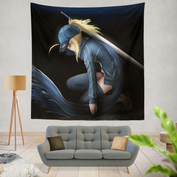 Saber Fate Grand Order Japanese Anime Wall Hanging Tapestry