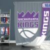 Sacramento Kings NBA Basketball Bathroom Shower Curtain