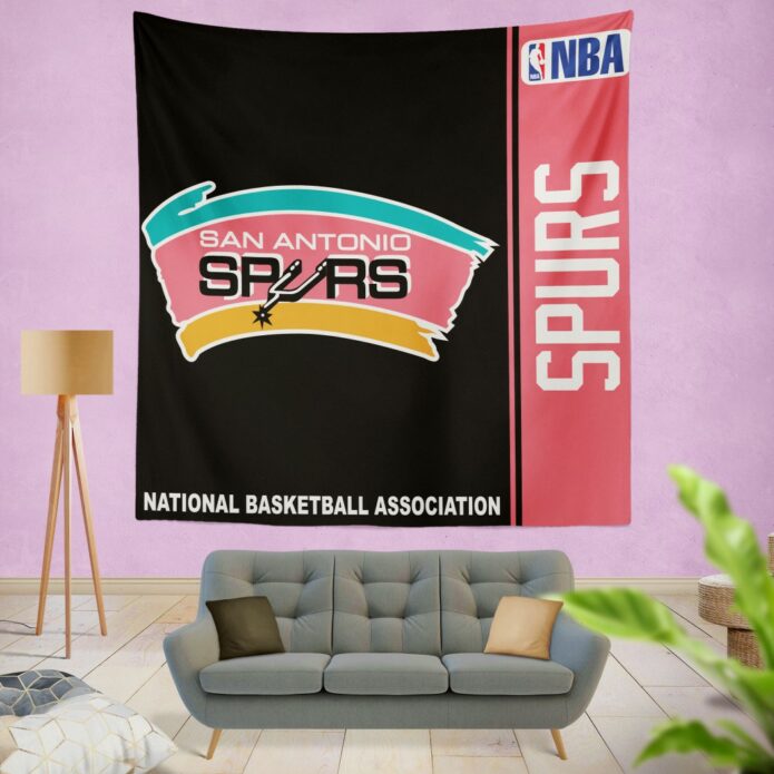 San Antonio Spurs NBA Basketball Bedroom Wall Hanging Tapestry