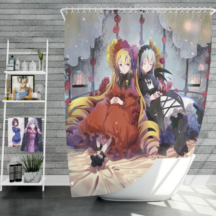 Shinku Suigintou Rozen Maiden Anime Girls Shower Curtain