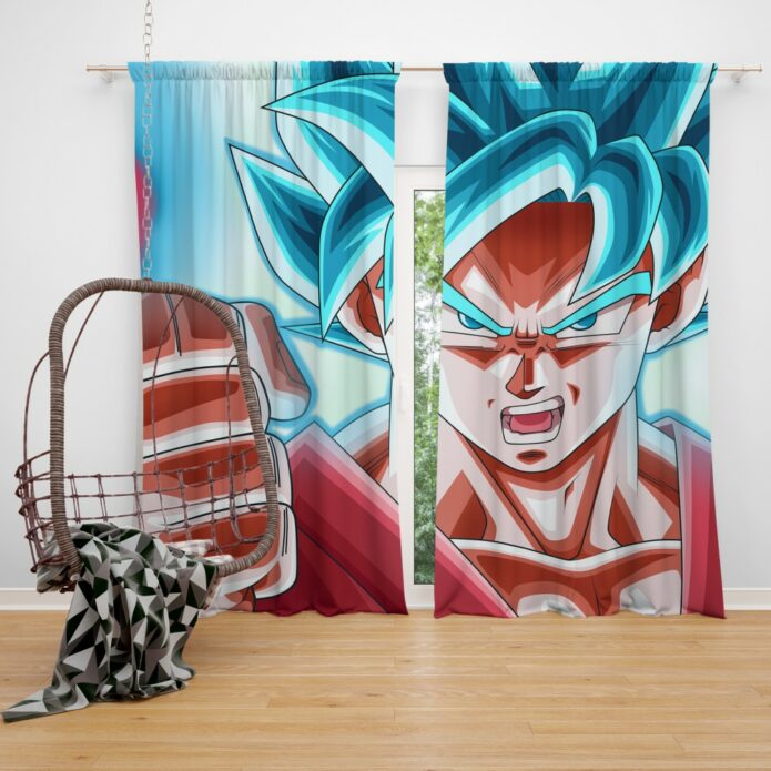 Son Goku Dragon Ball ANime Bedroom Window Curtain