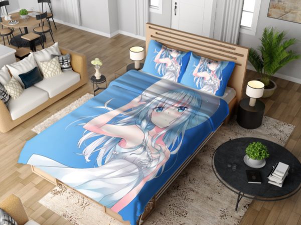 Summer Anime Girl Bedding Set 4