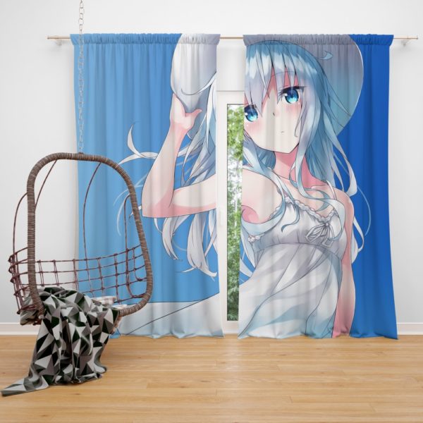 Summer Anime Girl Bedroom Window Curtain