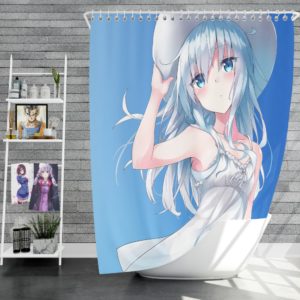 Summer Anime Girl Shower Curtain