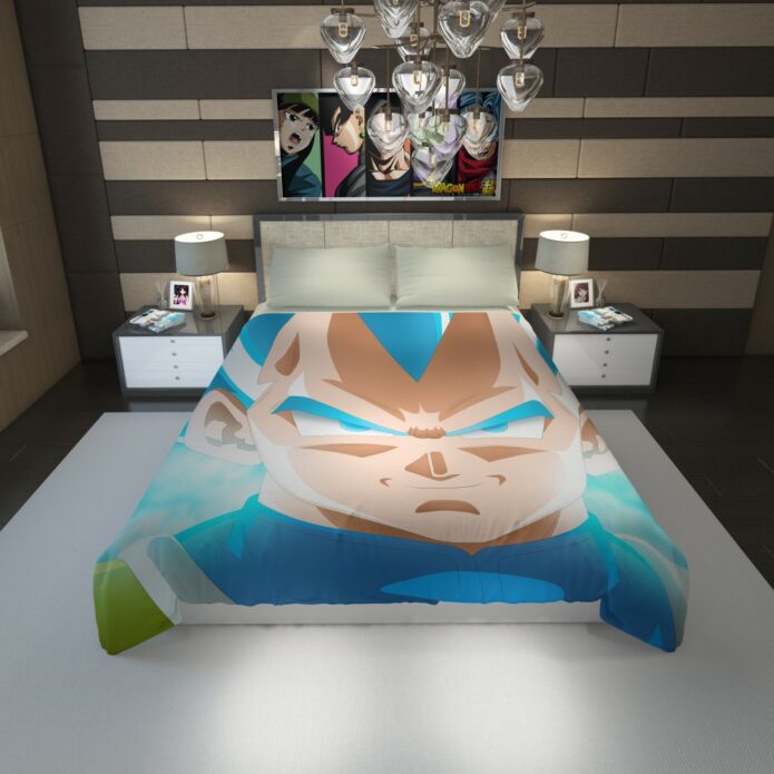 Super Saiyan Blue Vegeta Dragon Ball Super Duvet Cover 1