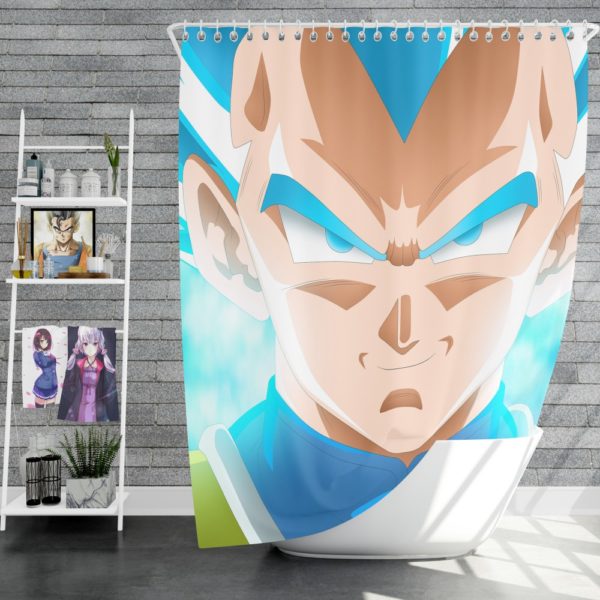 Super Saiyan Blue Vegeta Dragon Ball Super Shower Curtain