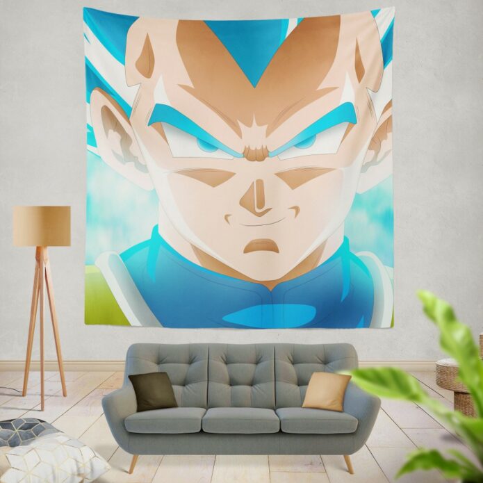 Super Saiyan Blue Vegeta Dragon Ball Super Wall Hanging Tapestry