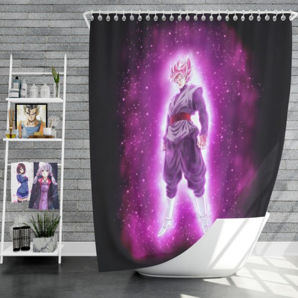 Super Saiyan Rose Goku Black Dragon Ball Super Shower Curtain