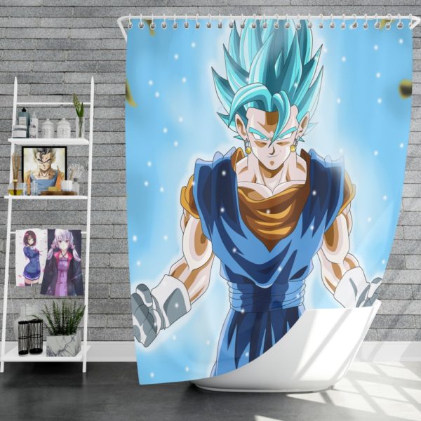 Super Saiyan Vegito Anime Boy Shower Curtain