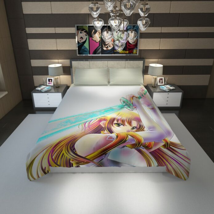 Sword Art Anime Girl Duvet Cover