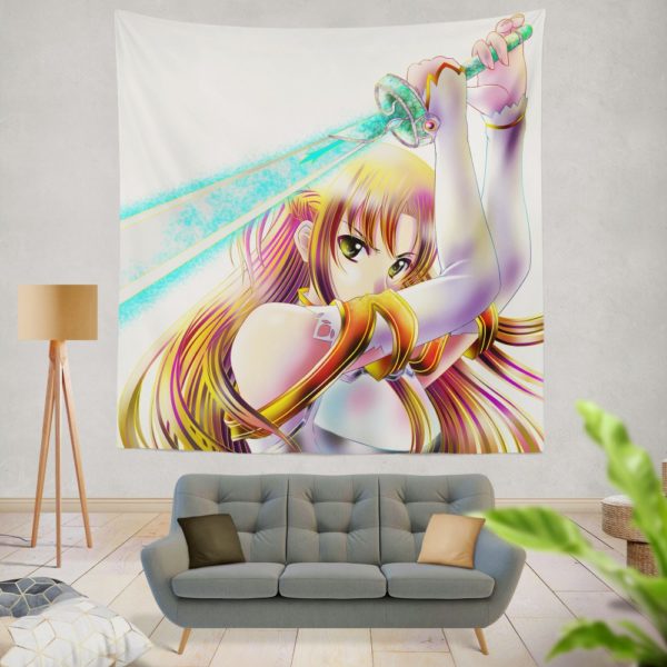 Sword Art Anime Girl Wall Hanging Tapestry