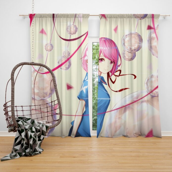 Teen Japanese Anime Girl Bedroom Window Curtain