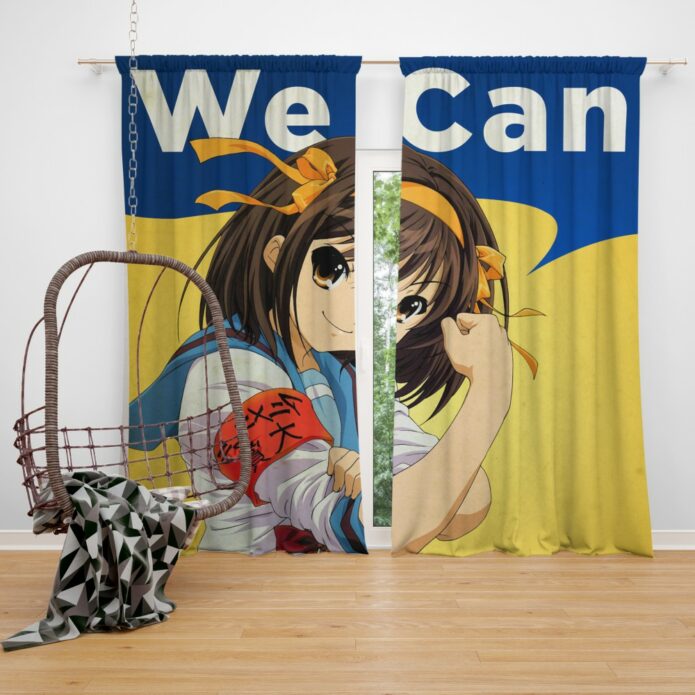 The Melancholy of Haruhi Suzumiya Bedroom Window Curtain