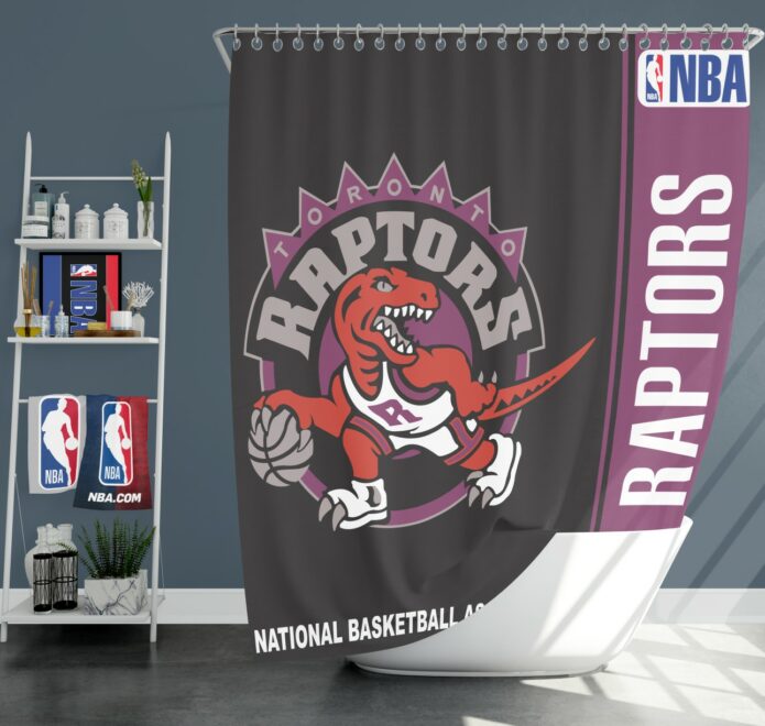 Toronto Raptors NBA Basketball Bathroom Shower Curtain