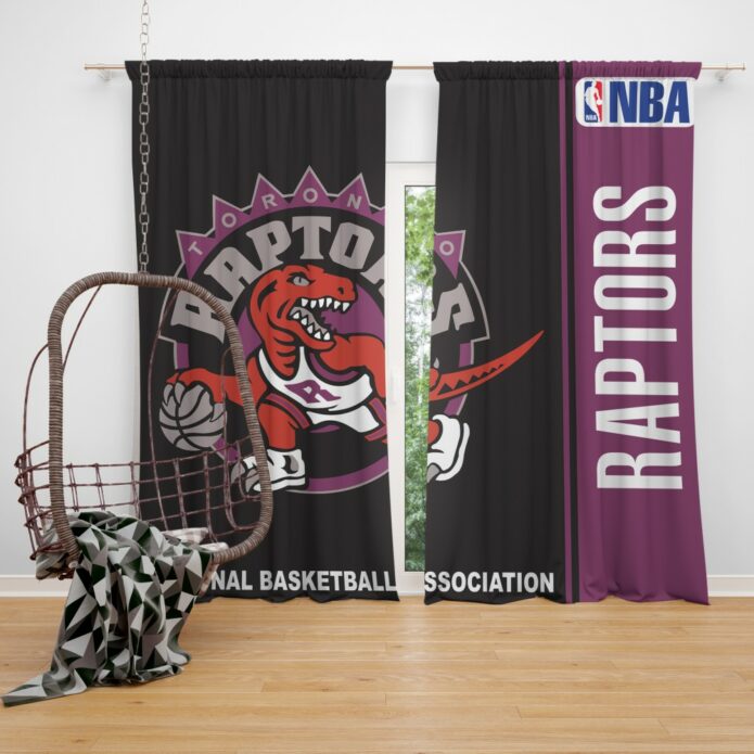 Toronto Raptors NBA Basketball Bedroom Window Curtain