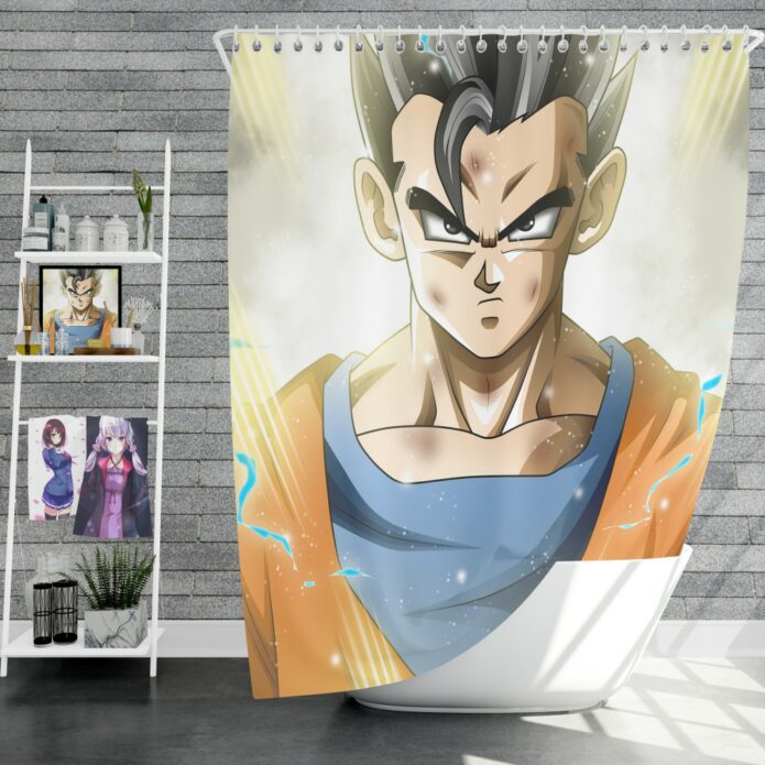 Ultimate Gohan Mystic Gohan Dragon Ball Super Shower Curtain