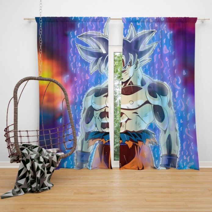 Ultra Instinct Goku Bedroom Window Curtain