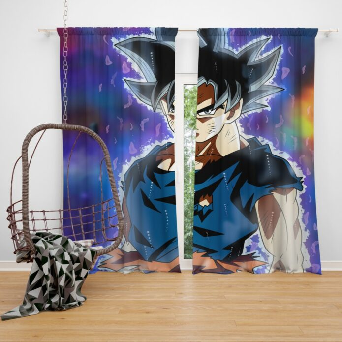 Ultra Instinct Goku Dragon Ball Super Bedroom Window Curtain