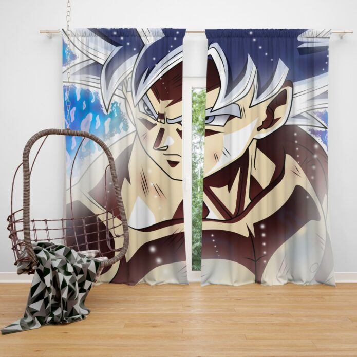 Ultra Instinct Goku Teen Bedroom Window Curtain