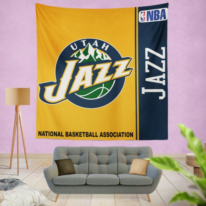 Utah Jazz NBA Basketball Bedroom Wall Hanging Tapestry